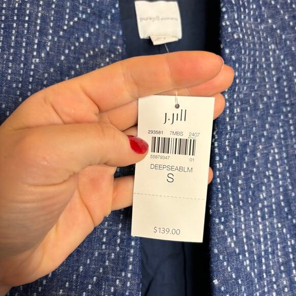 NWT J. Jill Square Sleeve Cropped Jacket - Picture 4 of 10